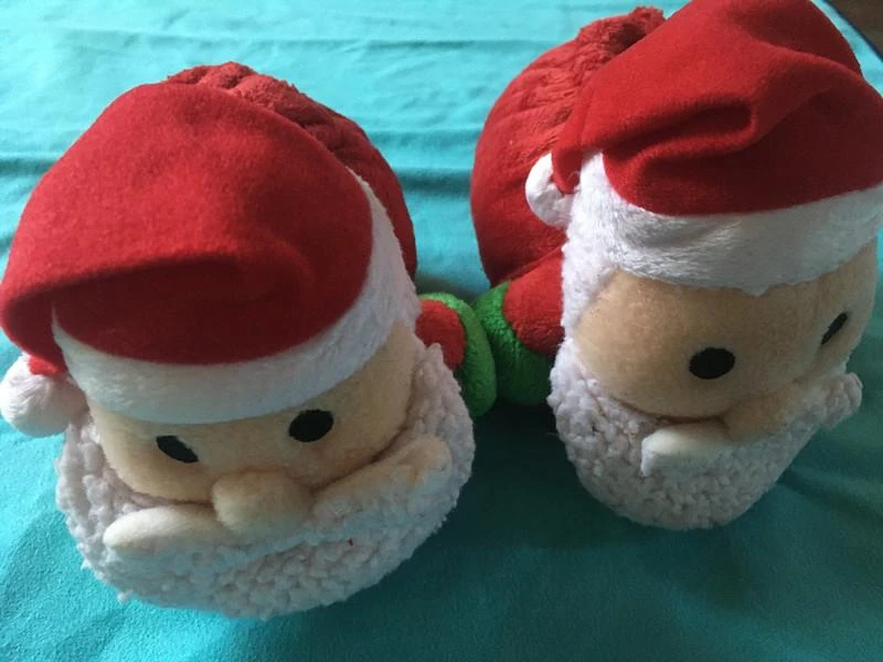 Chaussons pour bébé père noêl